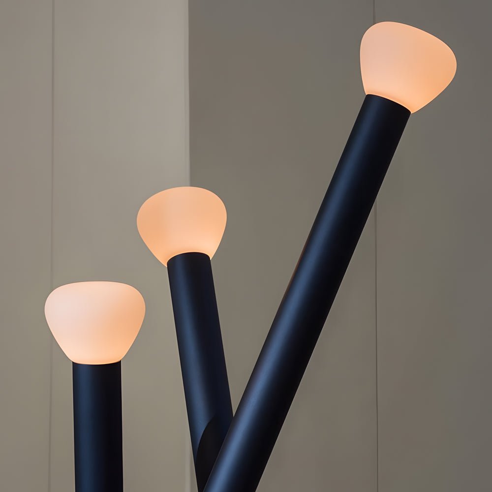 3 - light Minimalist Modern Stick Floor Lamp