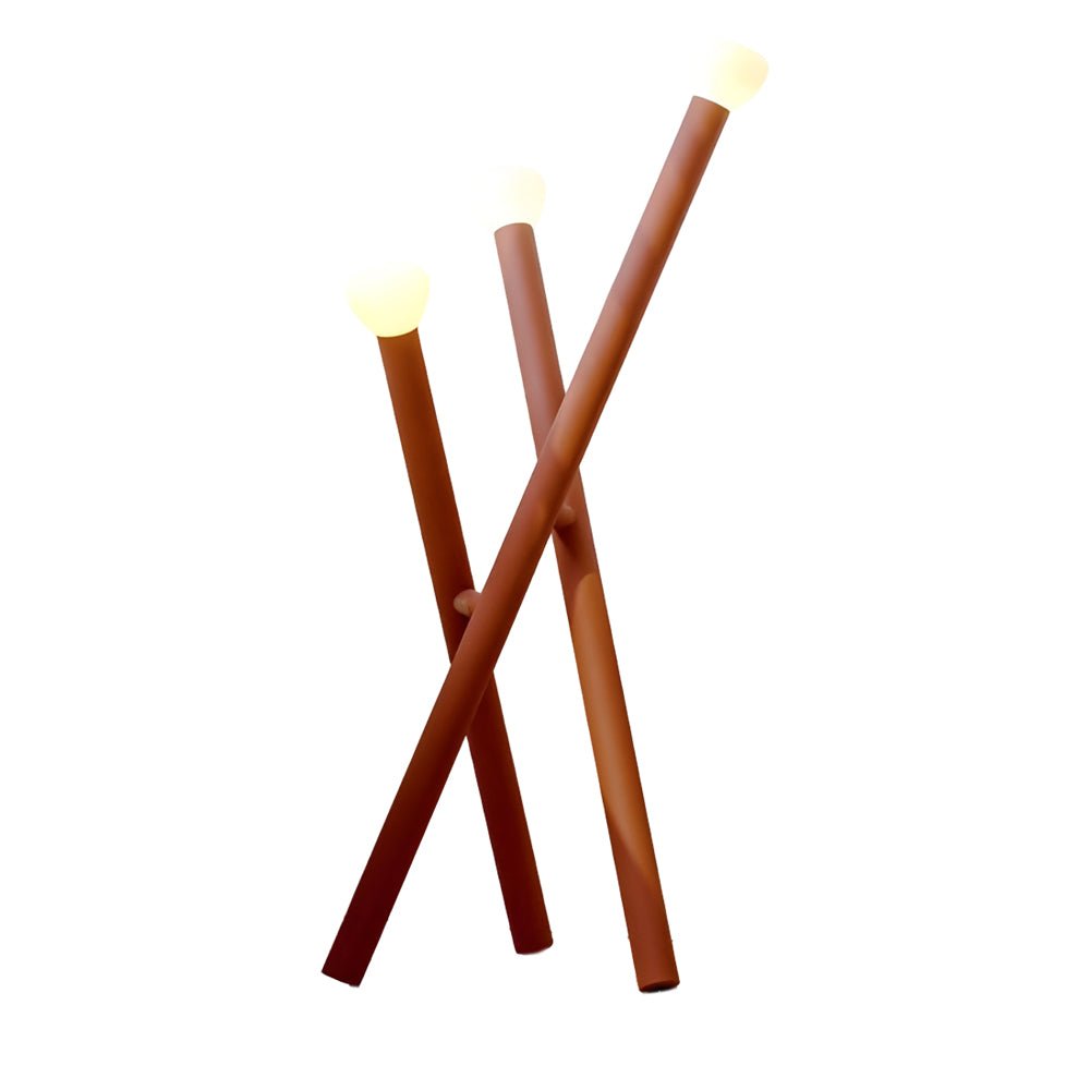 3 - light Minimalist Modern Stick Floor Lamp