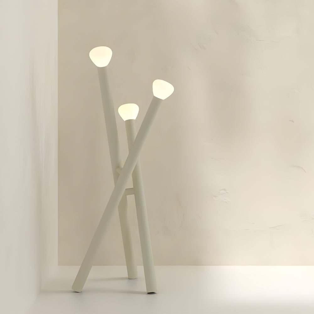 3 - light Minimalist Modern Stick Floor Lamp