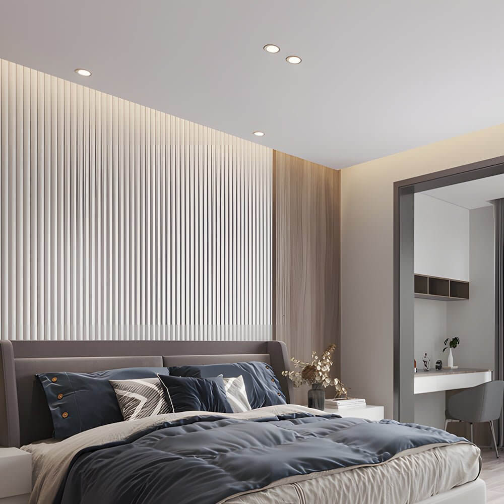 3.3 - Inch 7W LED Round Adjustable Regressed Recessed Ceiling Downlight