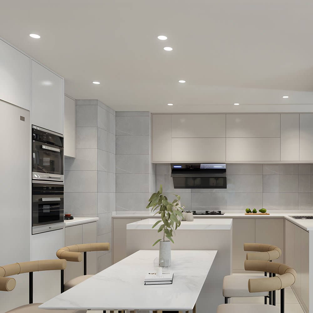 3.3 - Inch 7W LED Round Adjustable Regressed Recessed Ceiling Downlight