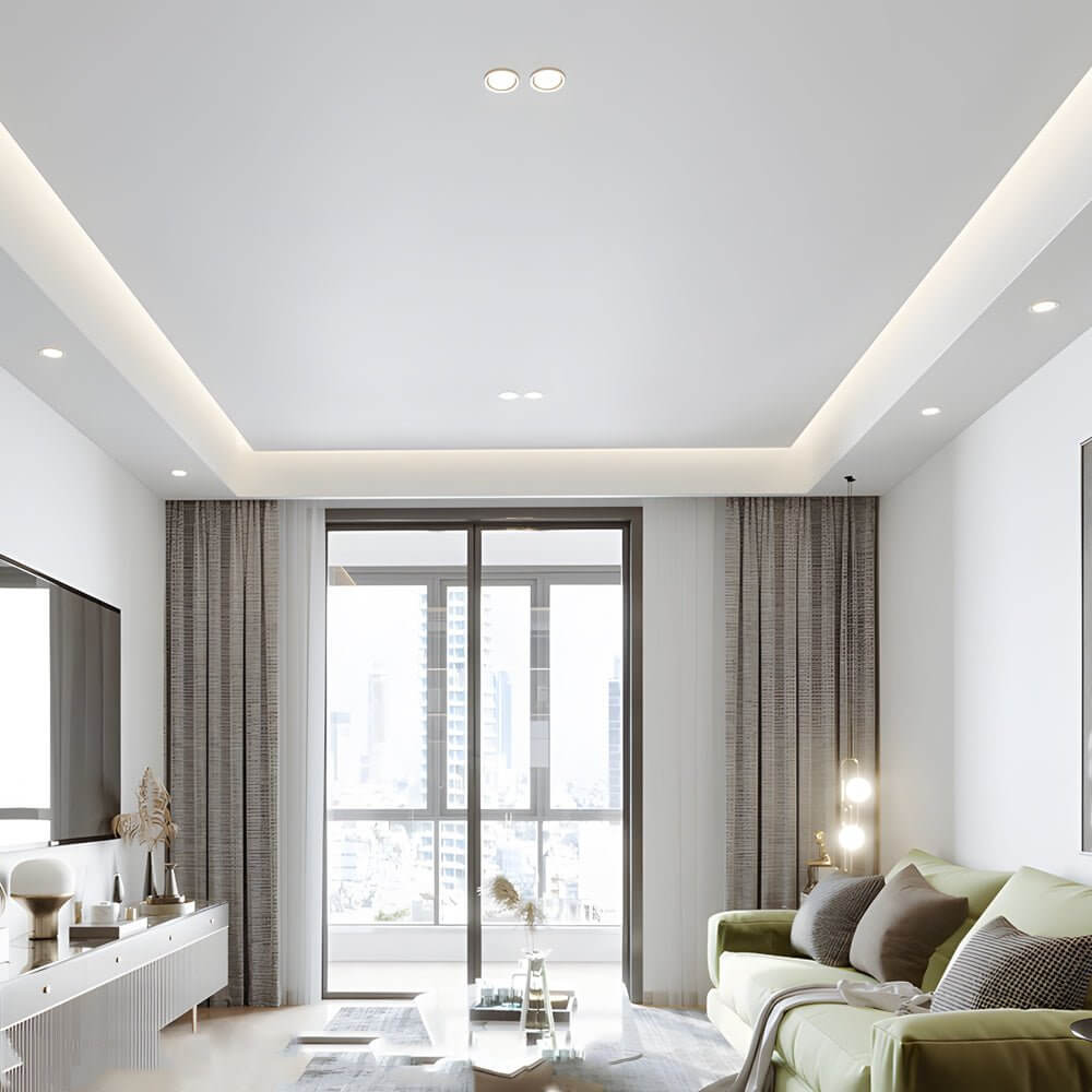 3.3 - Inch Regressed LED 7W Round Recessed Ceiling Downlight