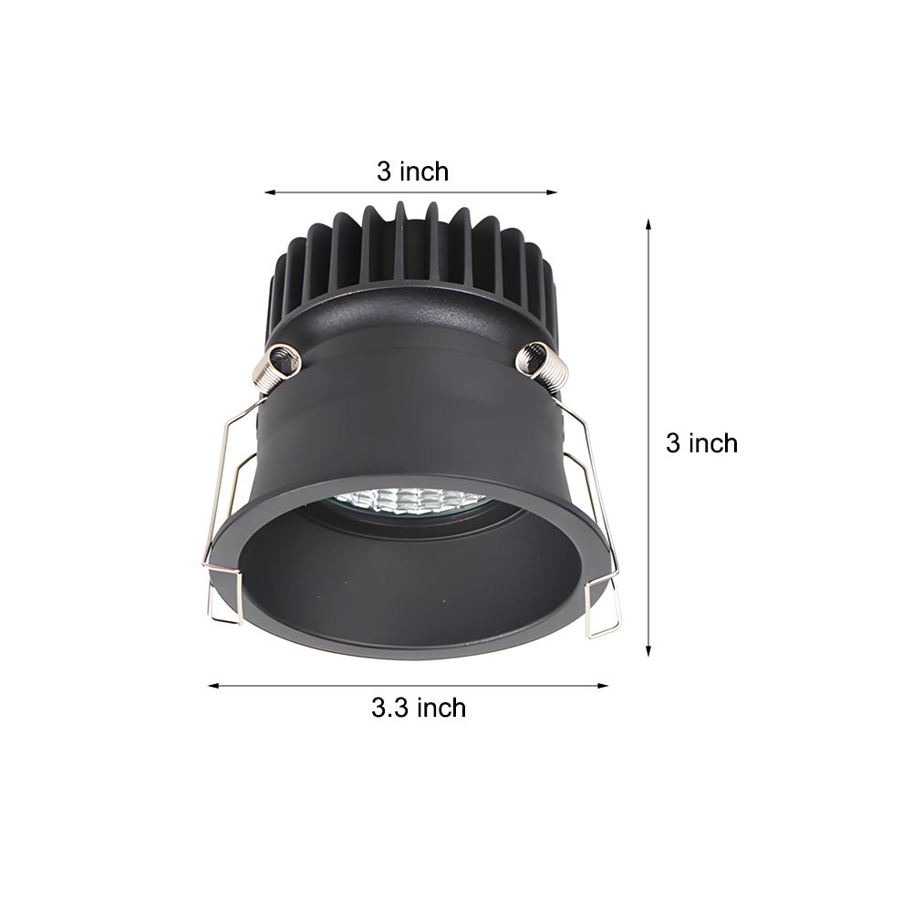 3.3 - Inch Round 10W Slim Trim Recessed LED Ceiling Downlight