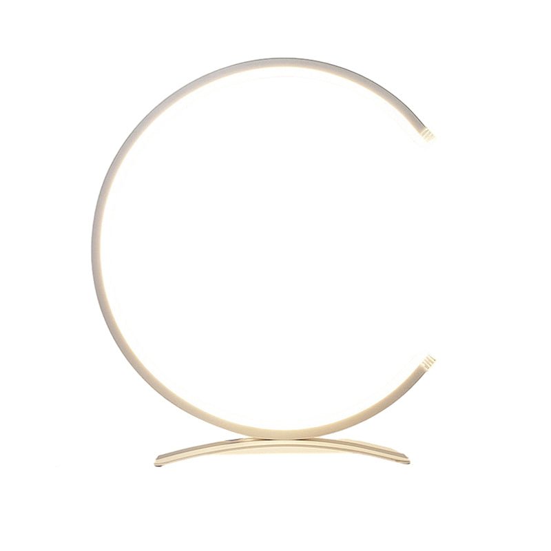 3/4 Circle Lamp Touch LED Modern Accent Table Lamp