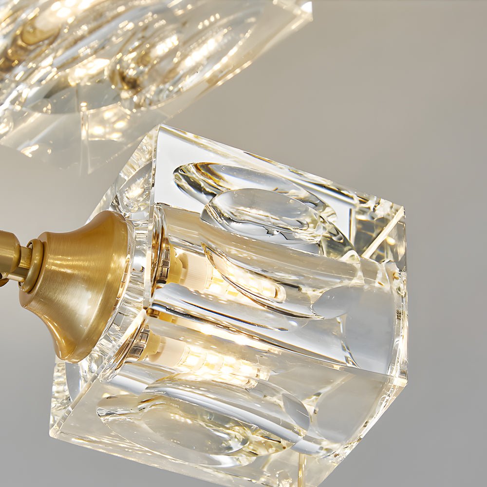 3/4/5/6 - Light 180° Adjustable Crystal Shades Ceiling Light Fixture