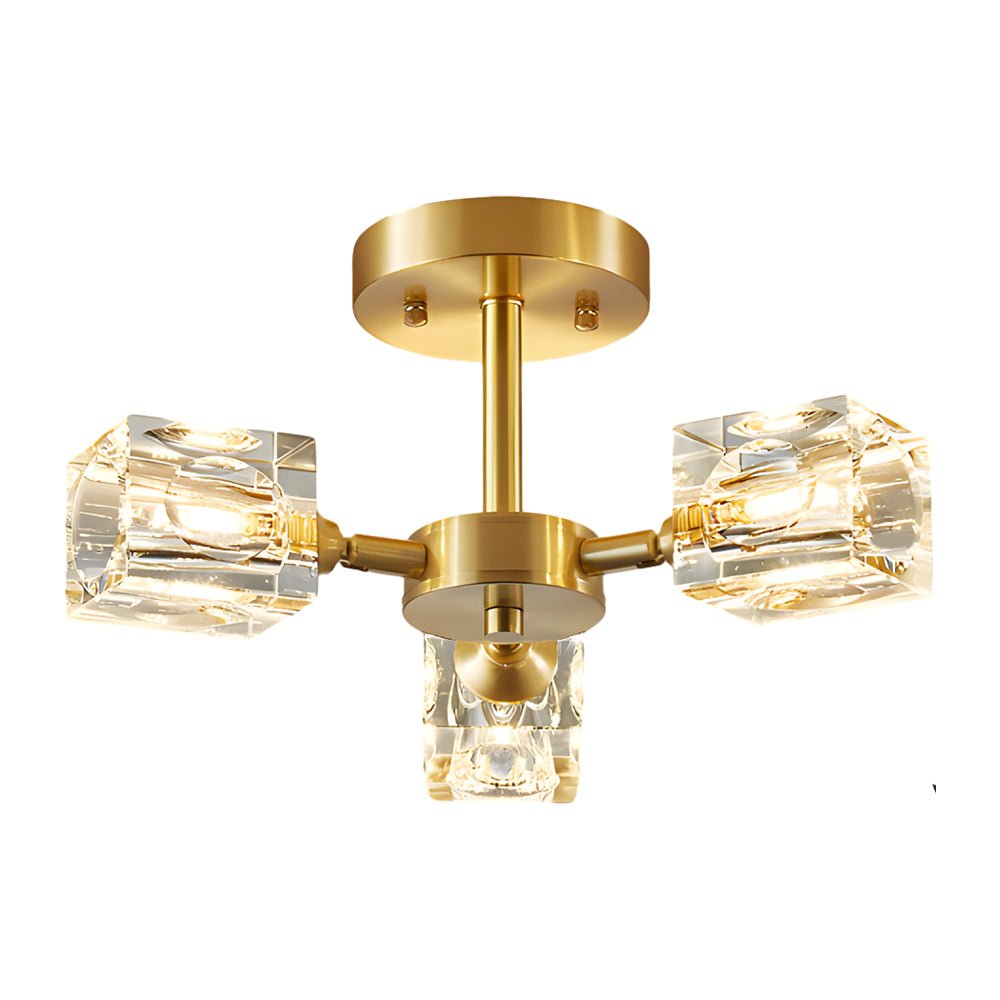 3/4/5/6 - Light 180° Adjustable Crystal Shades Ceiling Light Fixture