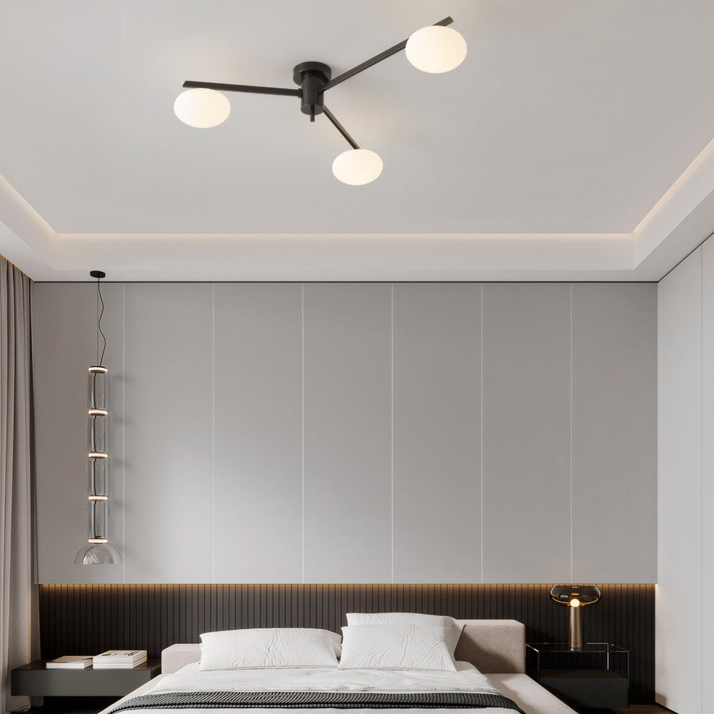 3/5/6 - Light Semi Flush Mount Jasper Ceiling Lamp