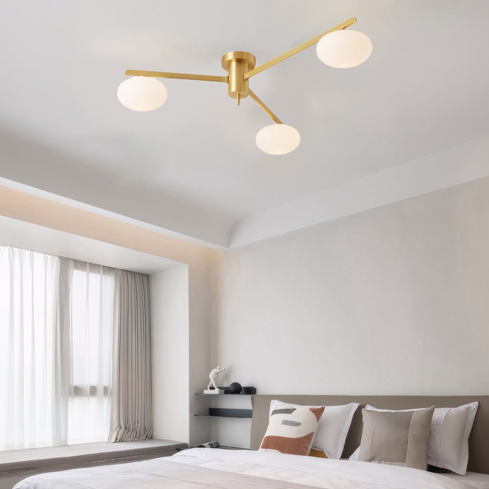 3/5/6 - Light Semi Flush Mount Jasper Ceiling Lamp