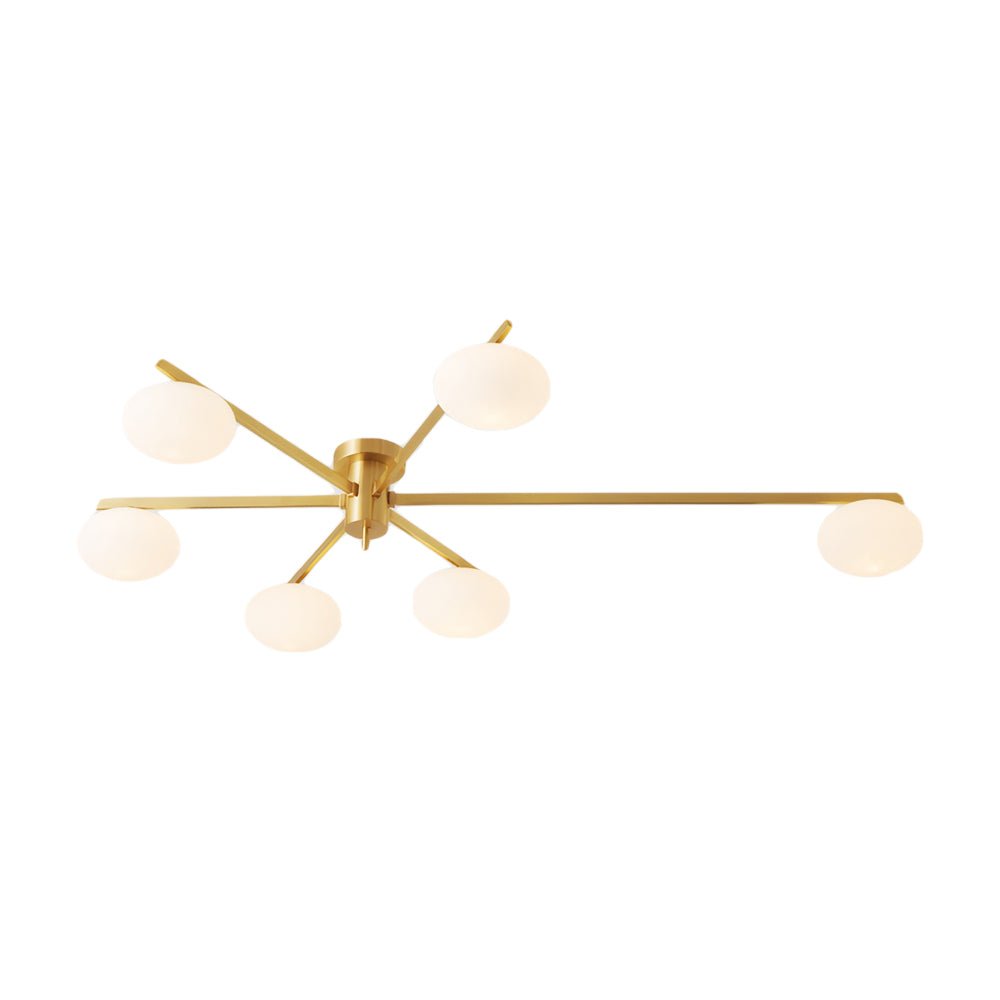 3/5/6 - Light Semi Flush Mount Jasper Ceiling Lamp
