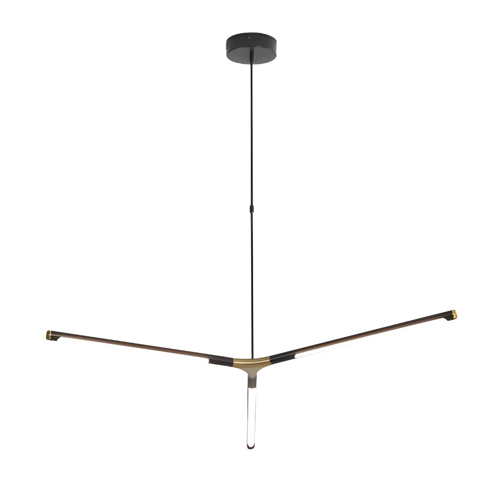 3/8 - Light LED Dimmable Linear Sputnik Chandelier for Living Room
