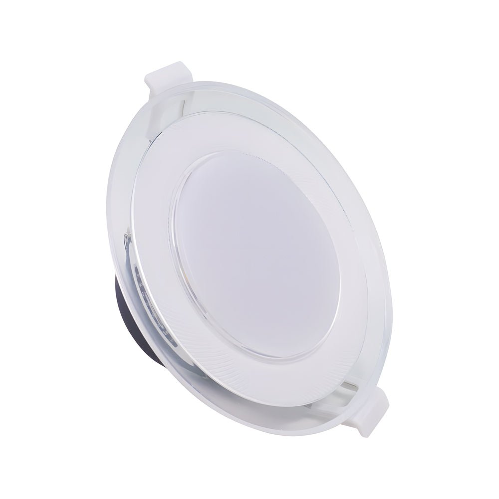 3.9 - inch White Canless 5W Integrated LED Recessed Light Trim Clear Acrylic 360° Lighting