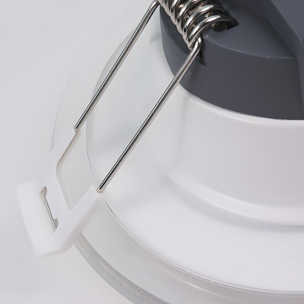 3.9 - inch White Canless 5W Integrated LED Recessed Light Trim Clear Acrylic 360° Lighting