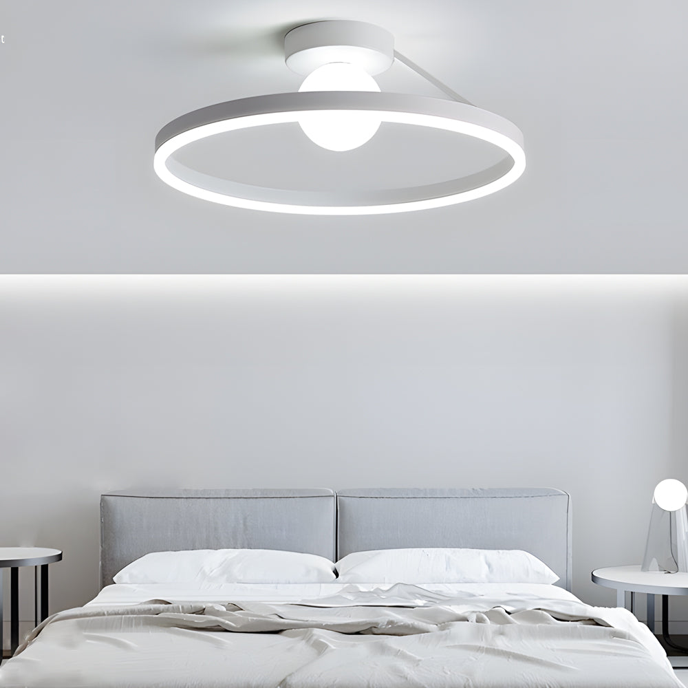 Round Minimalist Ball 3 Step Dimming Creative Modern Ceiling Lights Fixture