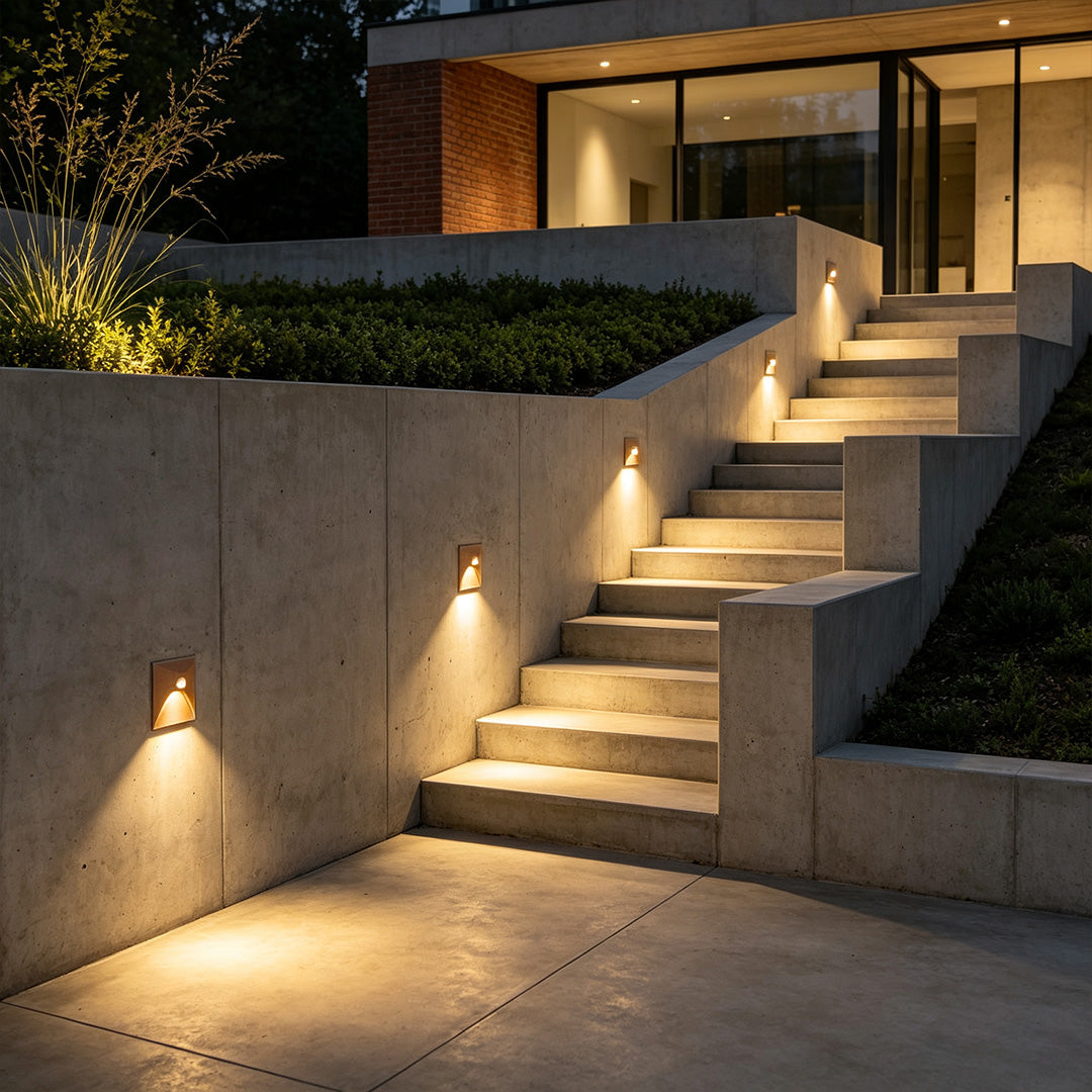 【4 PCS】LED Step Light Human Sensor Waterproof Light