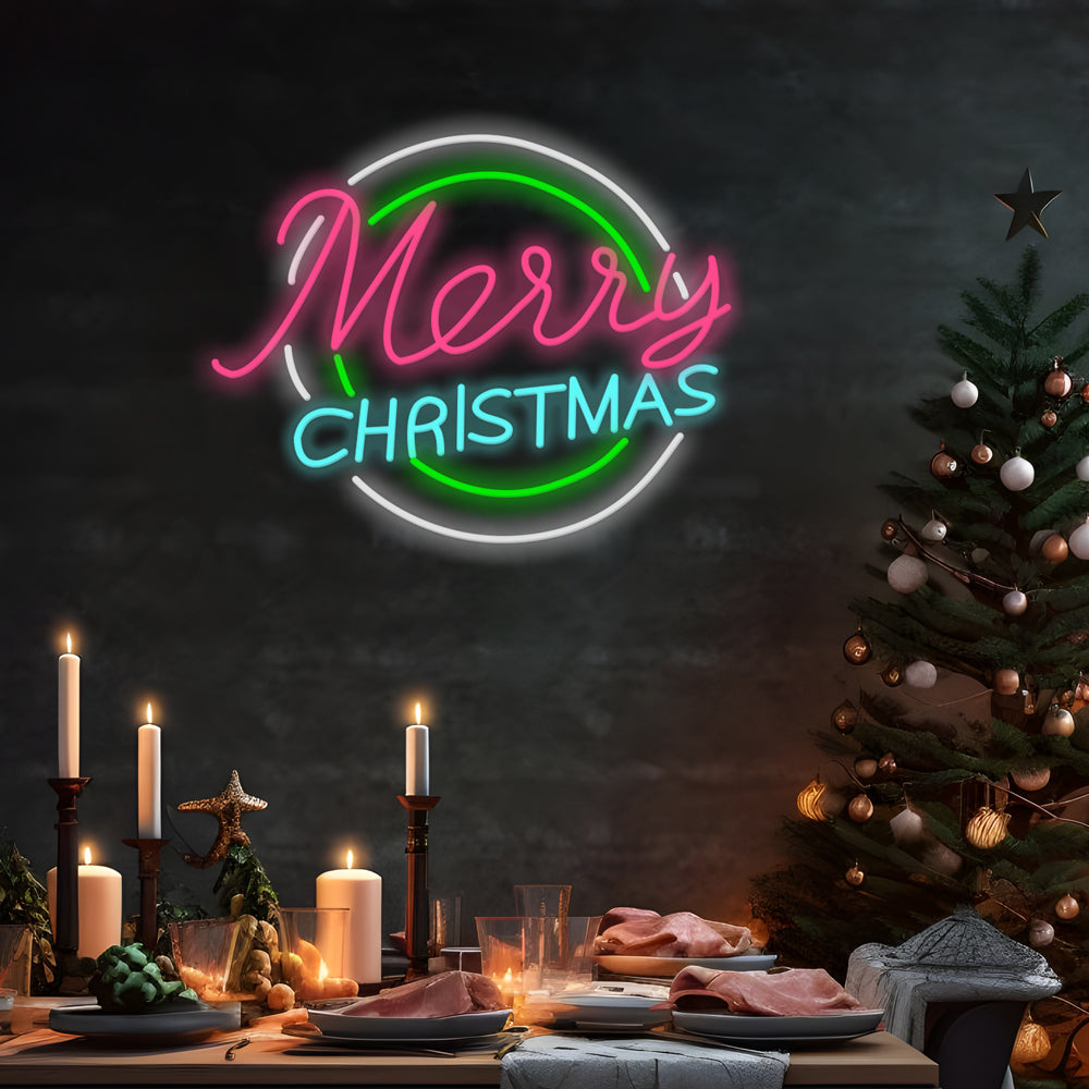 Luminous Letter Pattern Ins Christmas Acrylic LED Neon Sign Lights - Dazuma