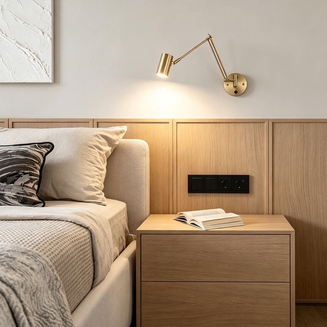 Adjustable Swing Arm Wall Sconce Nordic Minimalist LED Light