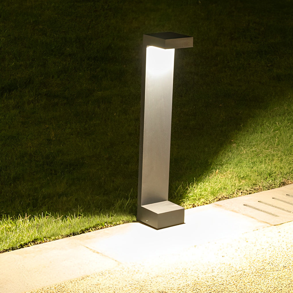 I-Shaped Waterproof Aluminum LED Black Modern Outdoor Pathway Lights - Dazuma
