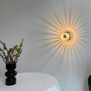 Round Art Creative Jellyfishs Glass Shade Simple Modern Wall Lights Fixture - Dazuma