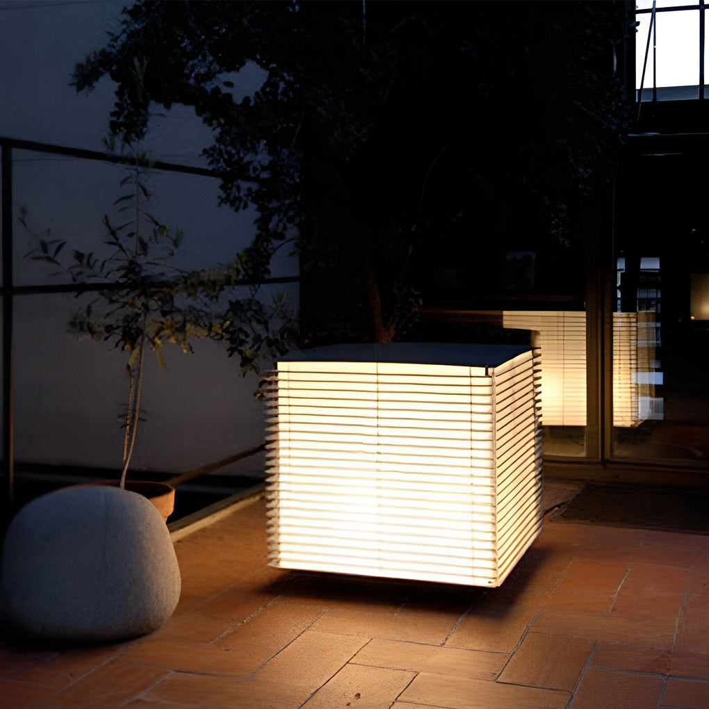 Square Grids Waterproof IP65 LED Black Modern Outdoor Lights Lawn Lamp ...