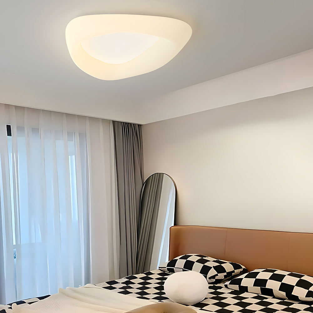 Creative Cobblestone LED Three Step Dimming Modern Ceiling Lights Fixture