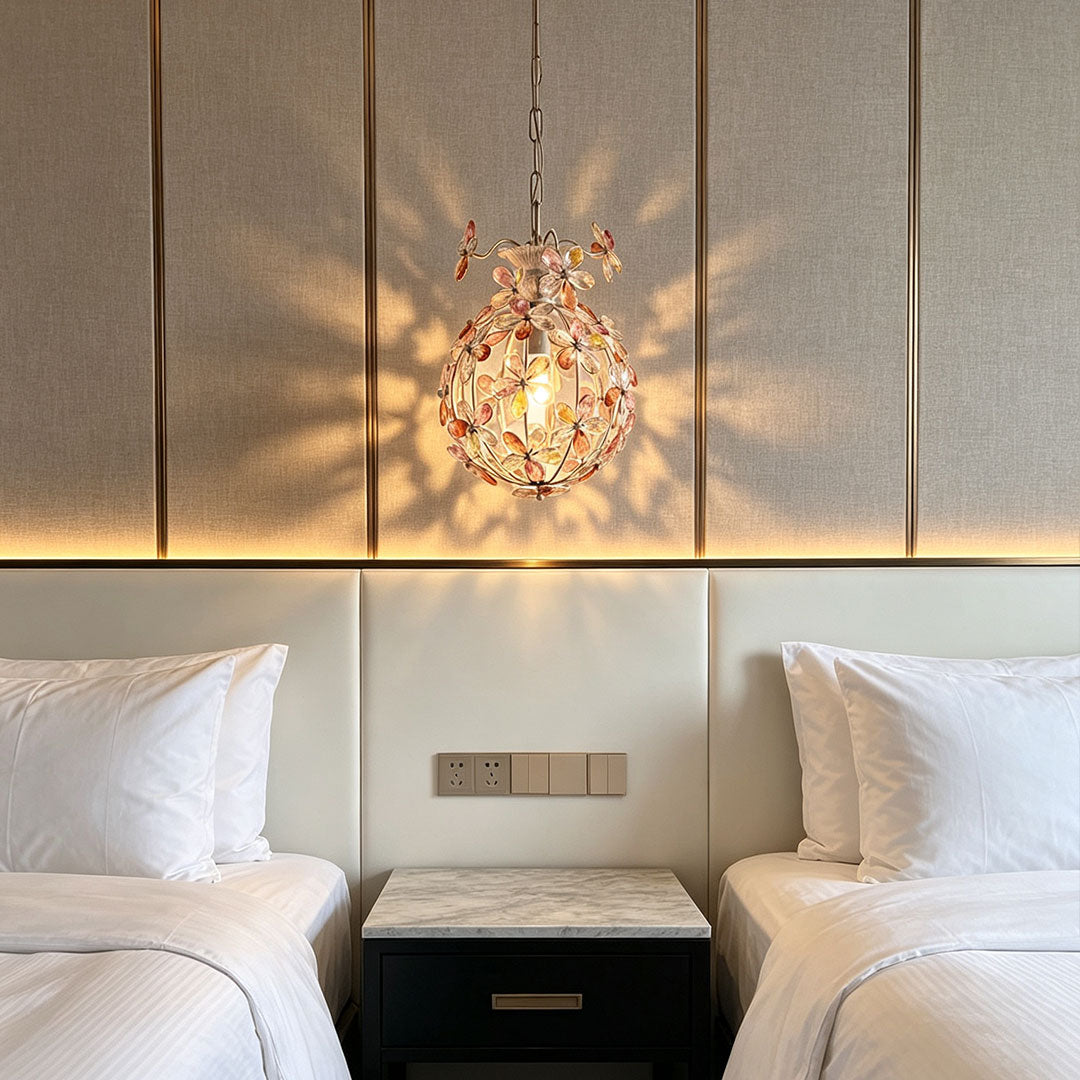 Pendant Lights with Crystals French Romantic Ceiling Light