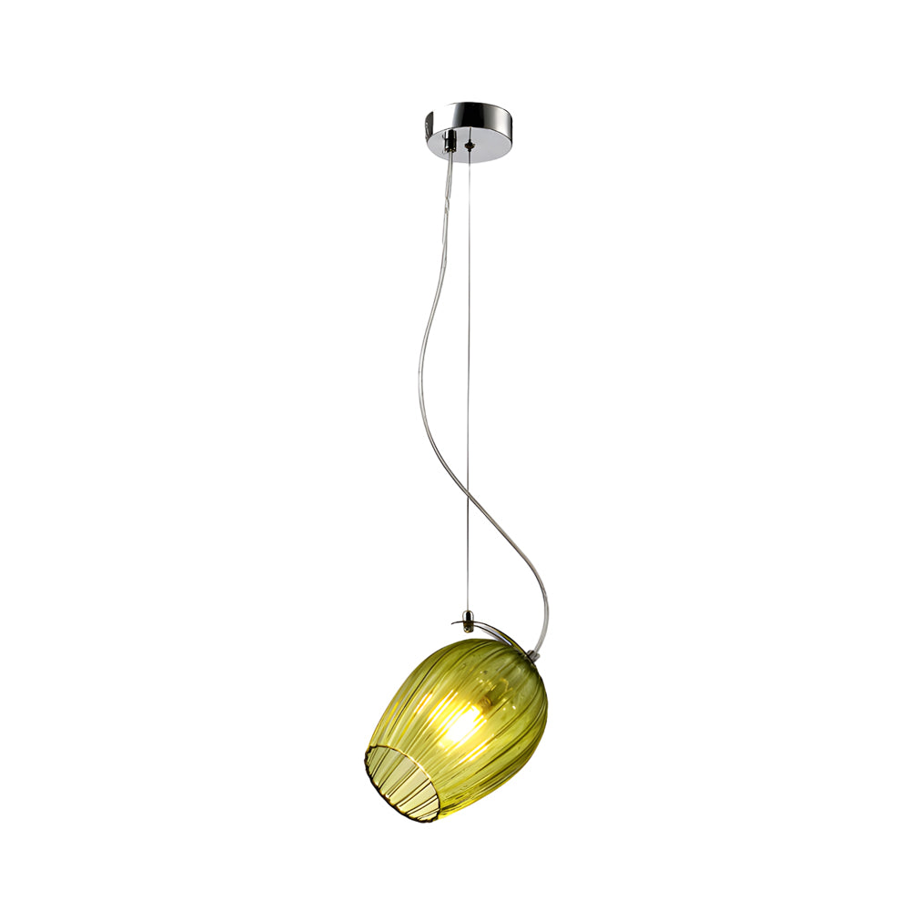 Glass Cup Flower Bud Minimalist Height Adjustable Nordic Pendant Lights