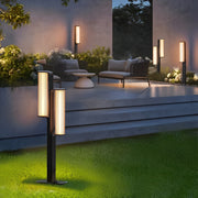 Simple Outdoor Waterproof LED Black Modern Pathway Lights Lawn Lamp - Dazuma