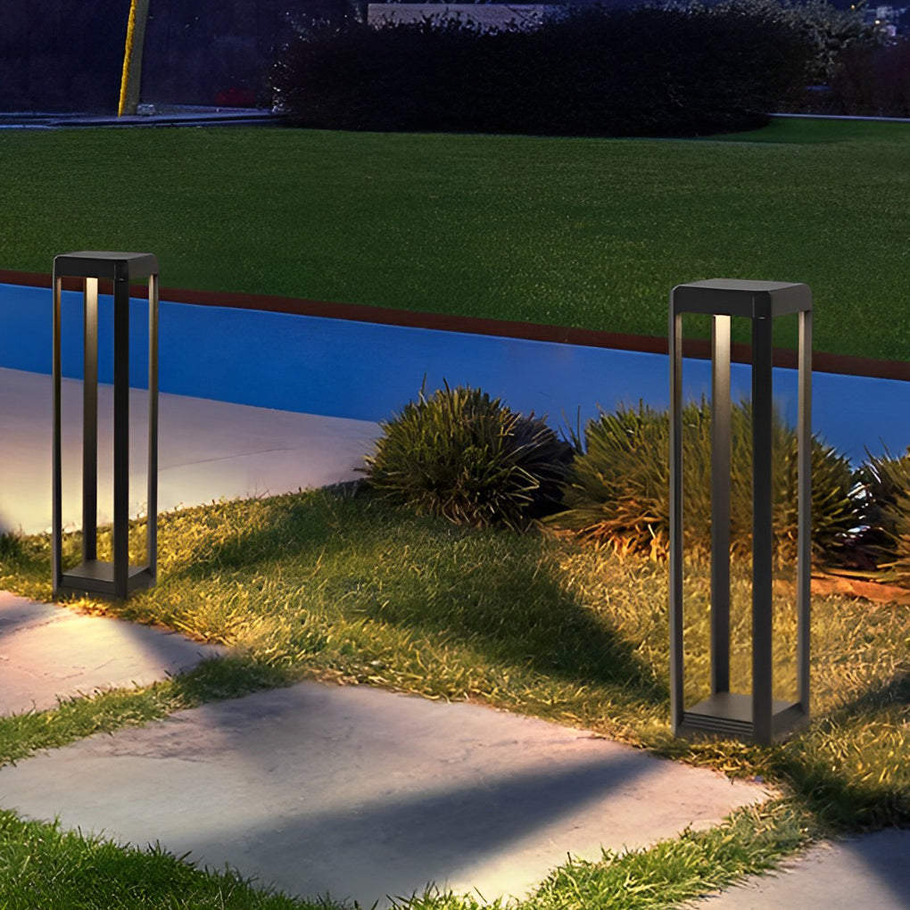 Modern Black Solar Pathway Light Durable & Minimalist Design