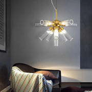 Acrylic Tube Three Step Dimming Post-Modern Sputnik Light Chandelier - Dazuma