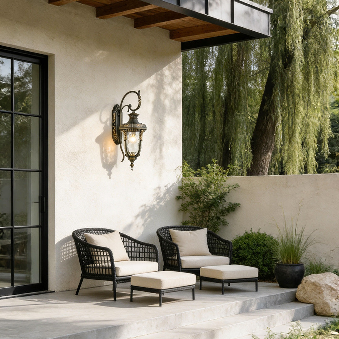 Outdoor Light Fixtures Wall Mounted European-Style Vintage Light