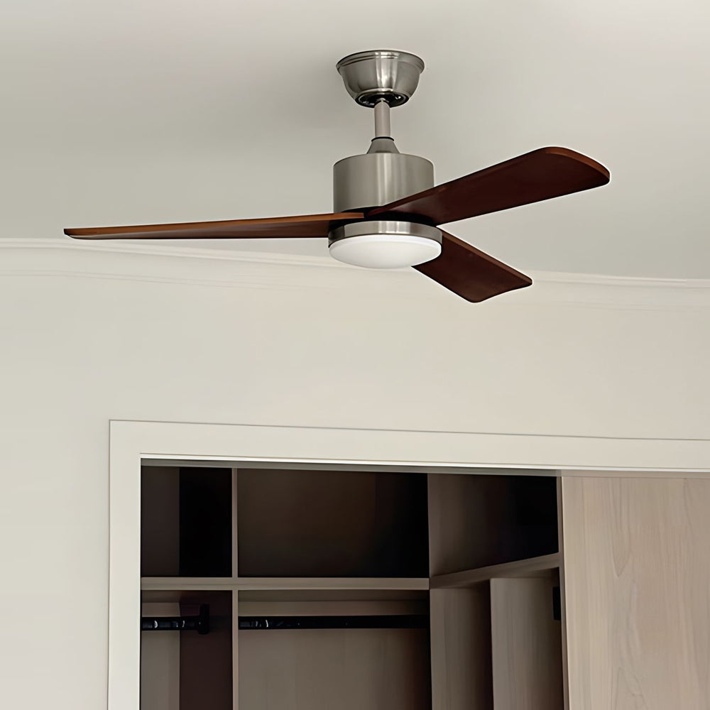 42"/52" LED 3-Blades Wood Ceiling Fan Light with Remote