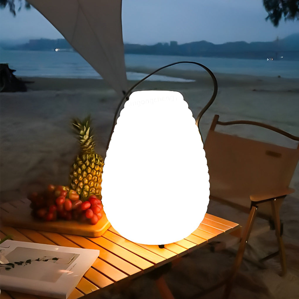 Waterproof Round LED Timing USB Rechargeable Portable Outdoor Lanterns