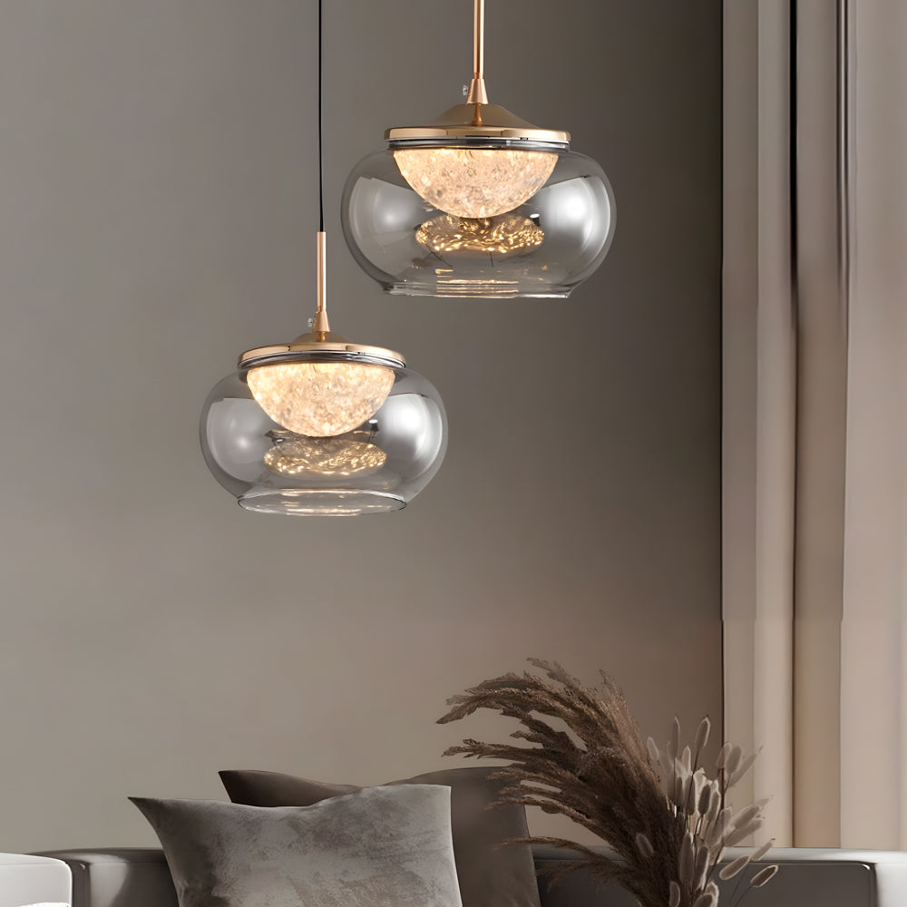 Candy Jar Glass Acrylic 3 Step Dimming Simple Nordic Pendant Lights