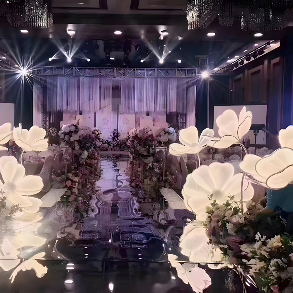 Luminous Flowers Floor Lamp Led Wedding Props Romantic Decorative Stage Scenery Standing Lamp