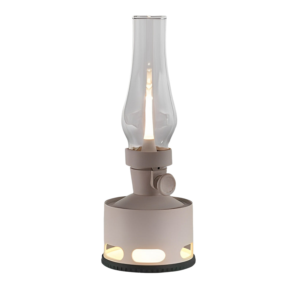 Plastic Retro Rechargeable Lantern Table Lamp LED Built-in Battery Gravity Sensor Night Light