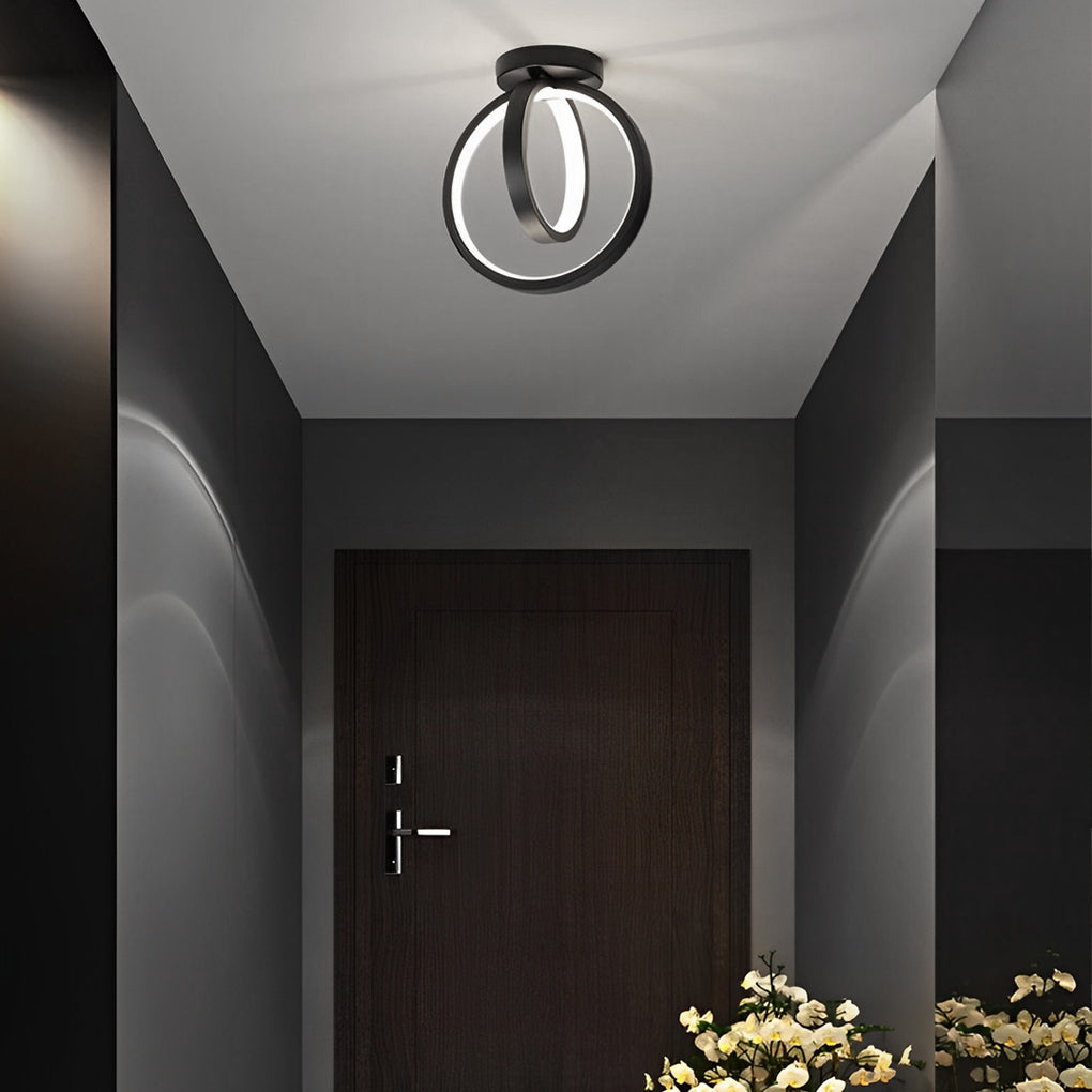 Round Square Design LED Modern Ceiling Lights Flush Mount Lighting