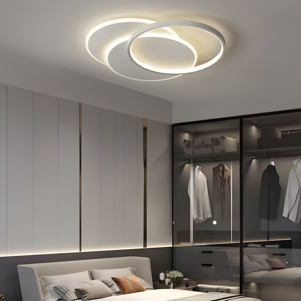 Round 3 Step Dimming LED Dimmable with Remote Nordic Ceiling Lights