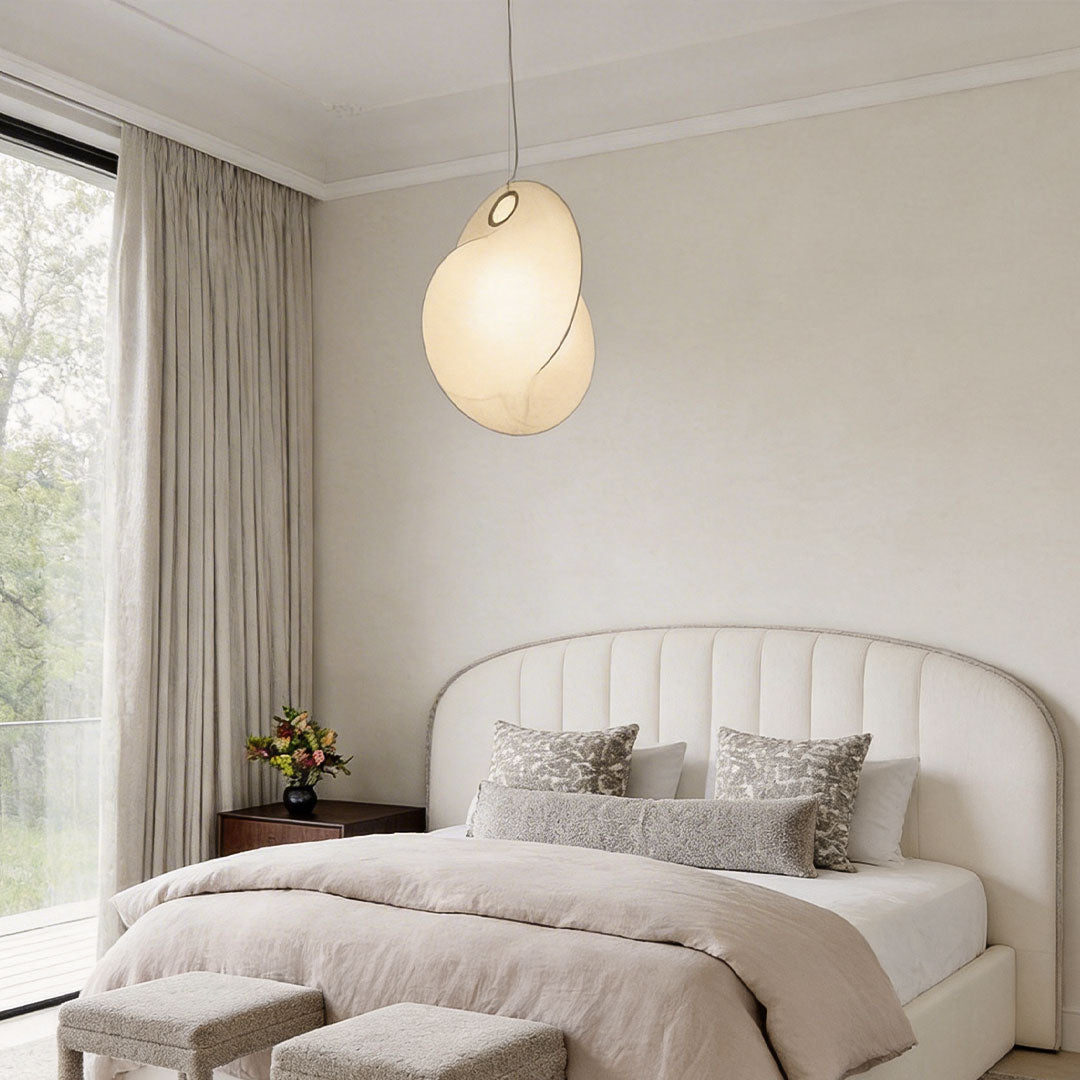 Unique Light Pendants Modern Minimalist Creative Silk Ceiling Light