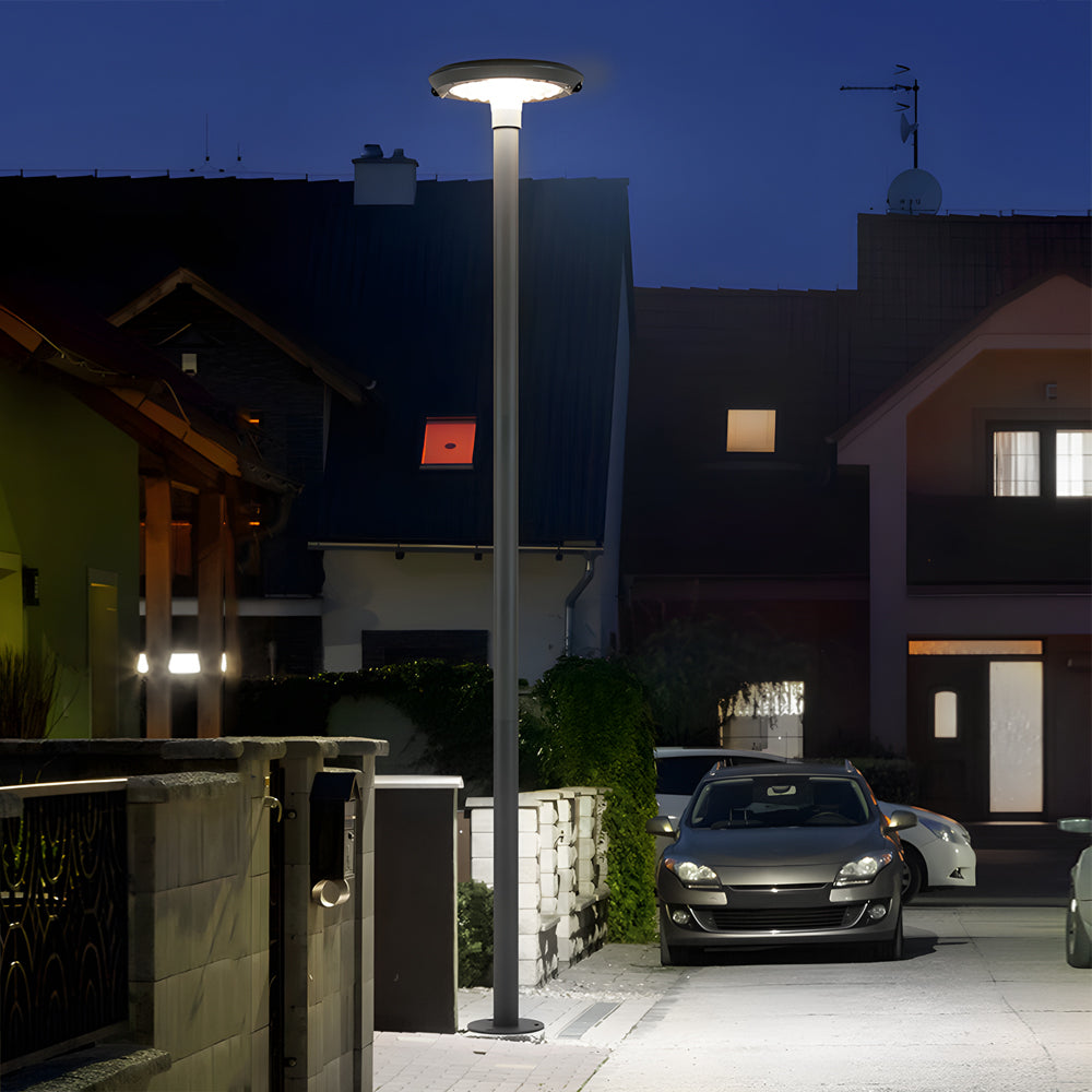 Round Dual Motion Sensor LED Solar Path Light Outdoor Lawn Lamp - Dazuma