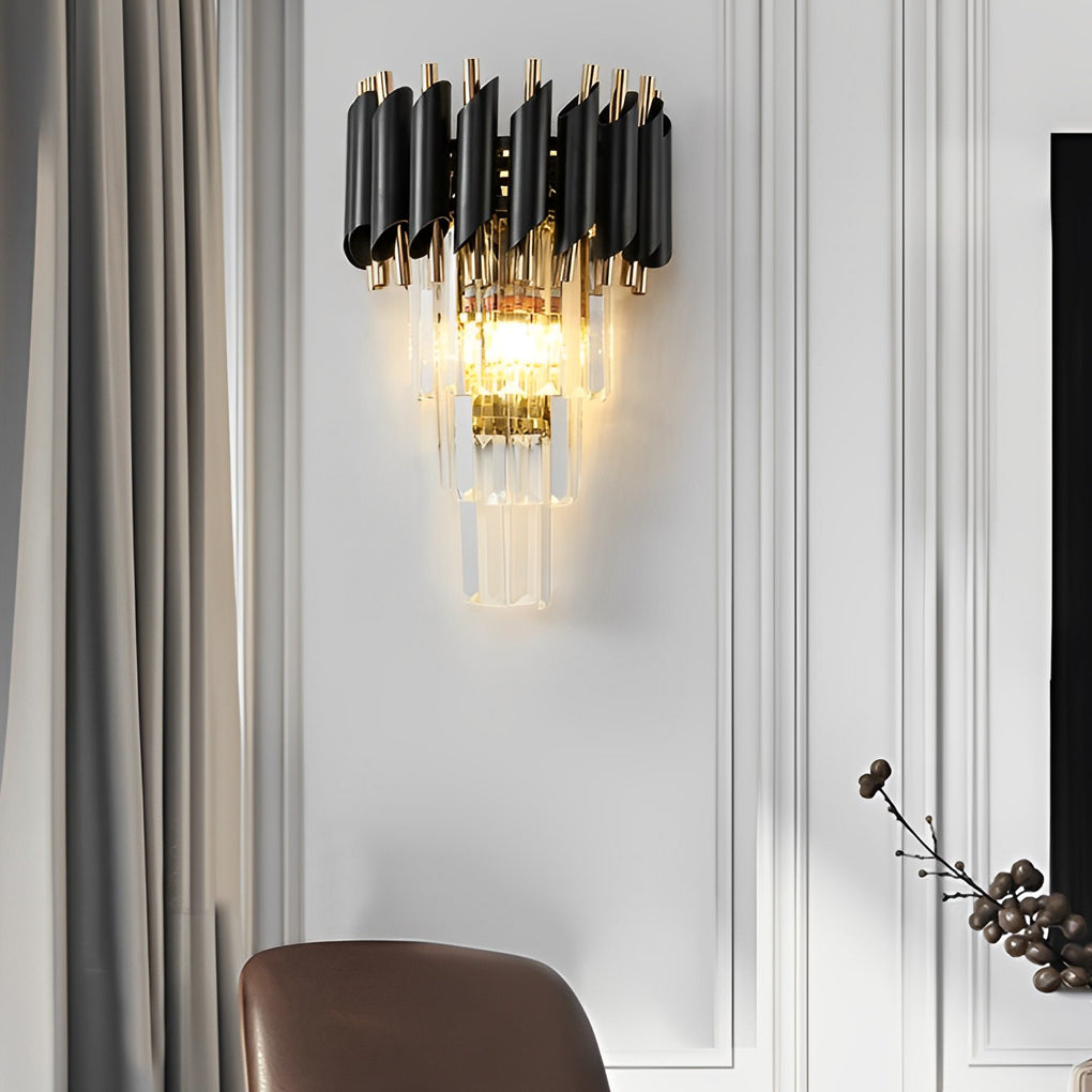 Creative Metal Crystal Glass LED Postmodern Wall Sconce Lighting - Dazuma
