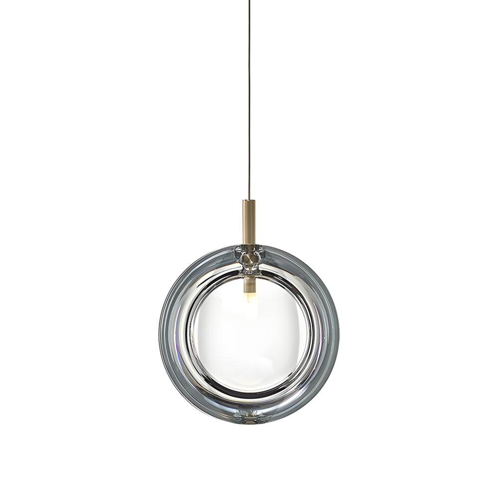Simple Round Glass Creative Postmodern Pendant Light Hanging Ceiling Lamp