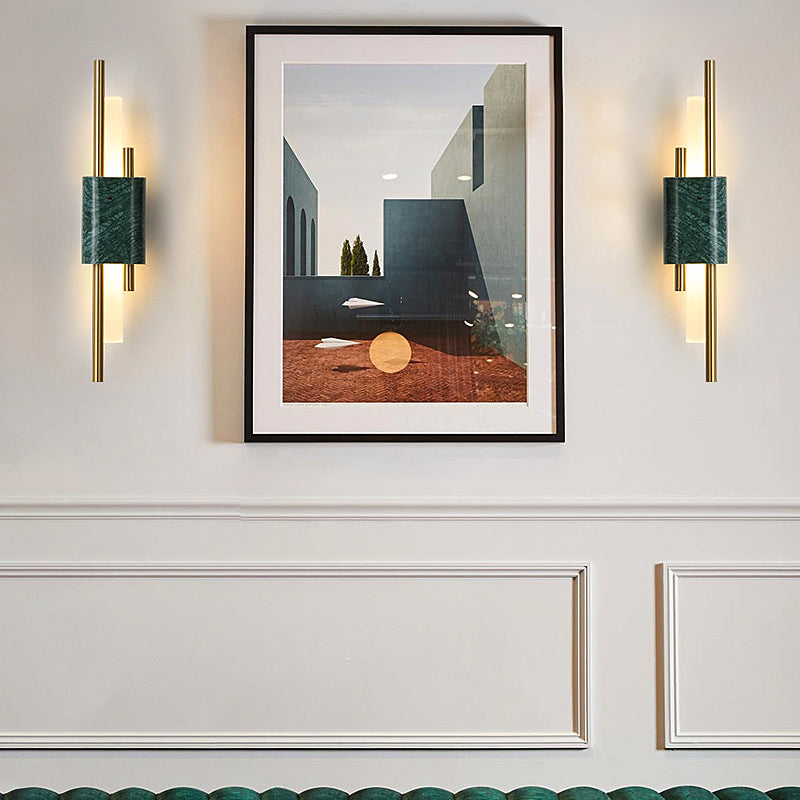Strips Marbles Creative Luxury Postmodern LED Wall Lights Fixture Wall Lamp - Dazuma