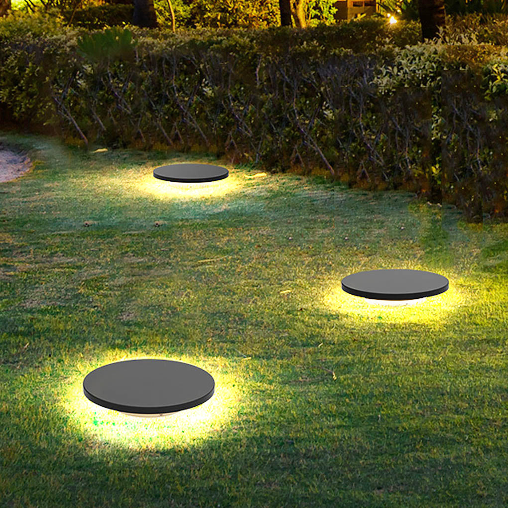 Halo Bottom-Emitting LED Ground Solar Lights Durable & Elegant for Outdoors