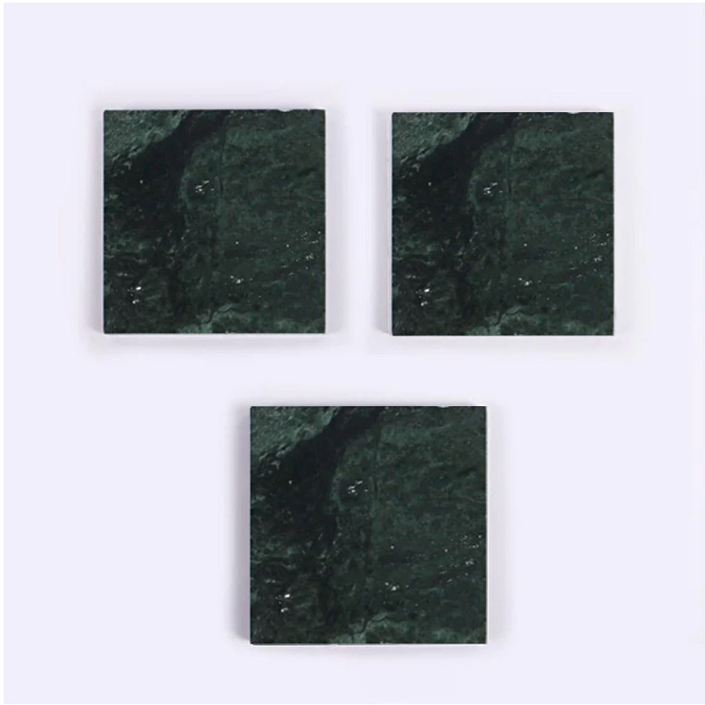 3 Pcs Modern Square Marble Coaster Table Wine Cup Coaster