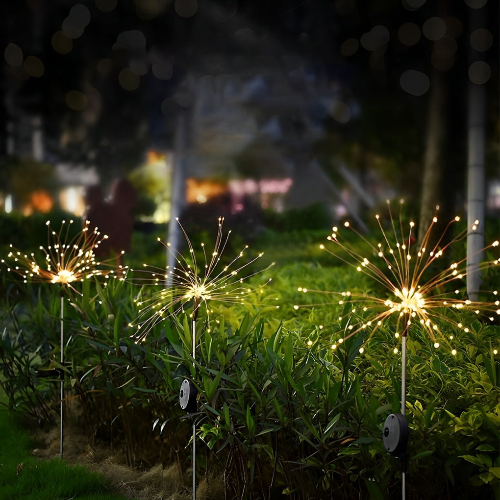 2-Pcs Stellar Burst Solar LED Lights 200 Dazzling LED