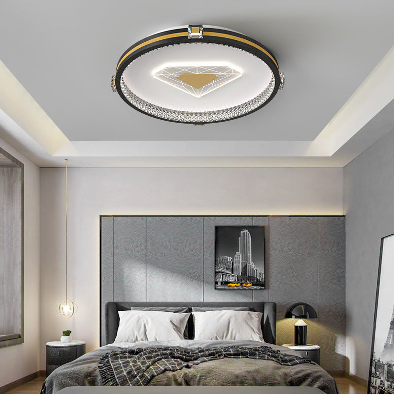 Circular Geometric Three Step Dimming LED Modern Ceiling Lights Fixture - Dazuma