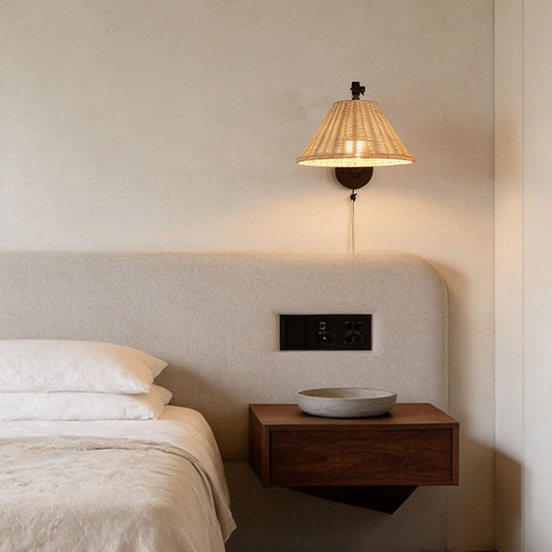 Black Swing Arm Wall Sconce Vintage Wabi-Sabi Wall Light