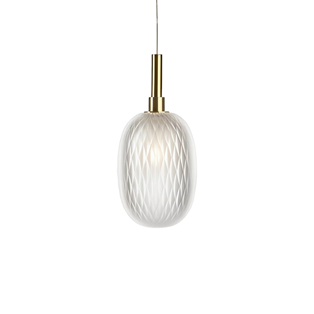 Small Glass Lantern Iron Luxury Post-Modern Pendant Lights Chandeliers