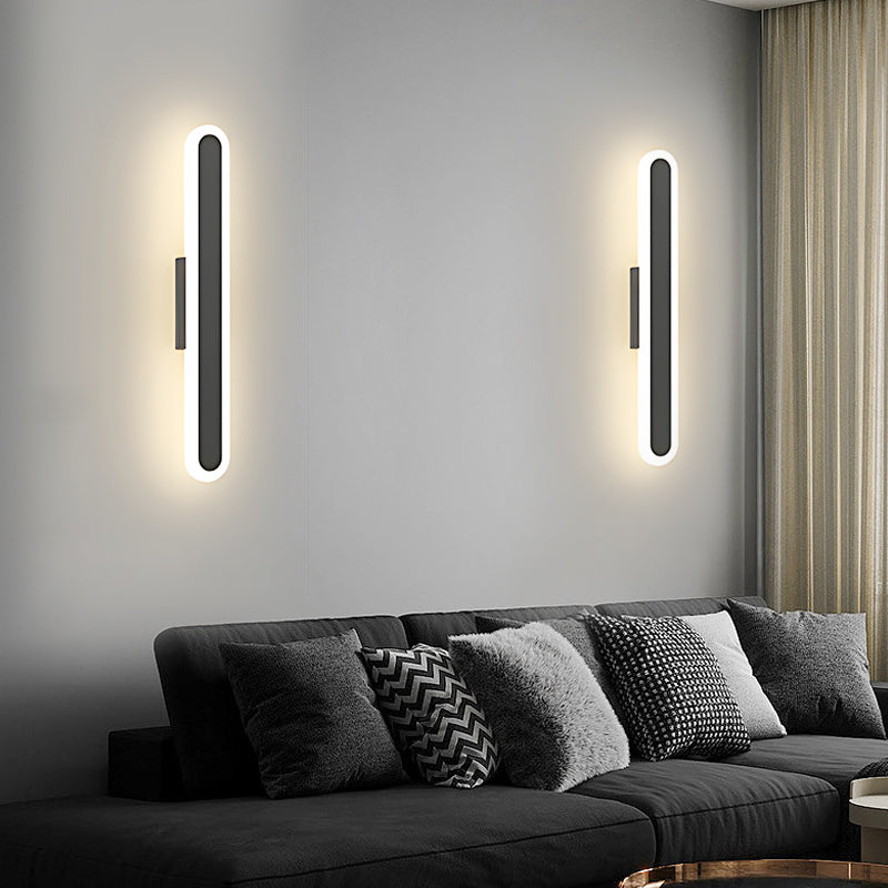 Long Strip Minimalist LED 3 Step Dimming Modern Indoor Wall Lights Fixture - Dazuma