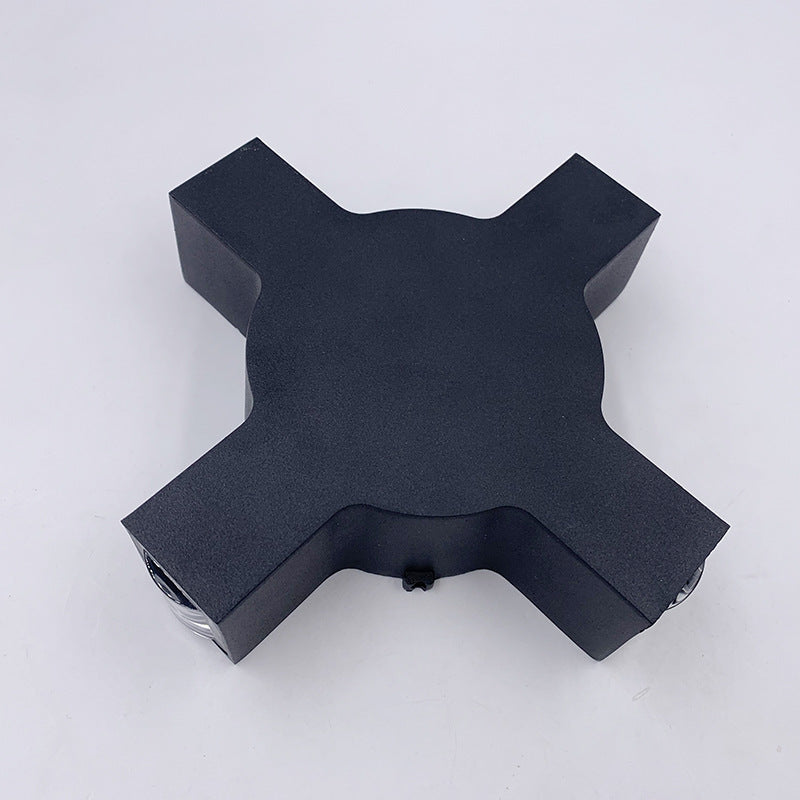 Creative Starlight Decorative LED Waterproof Black Modern Wall Lamp